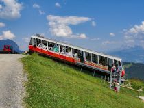 Die alte Standseilbahn steht auch dort oben und kann besichtigt werden. • © alpintreff.de - Christian Schön